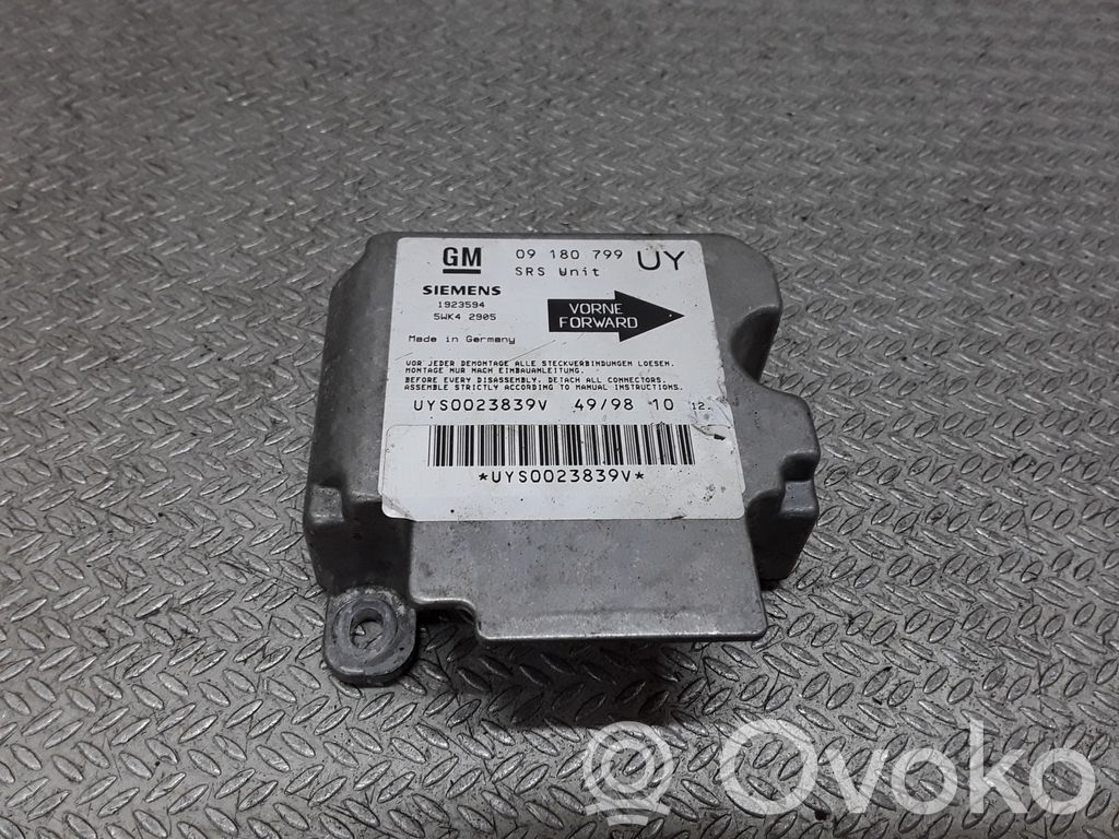 Opel Astra G Airbag control unit/module 