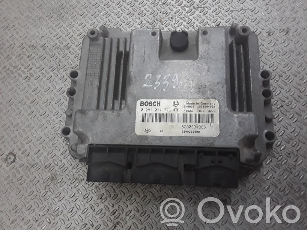 Unidad de control/módulo del motor   8200391966,8200386508,0281011776