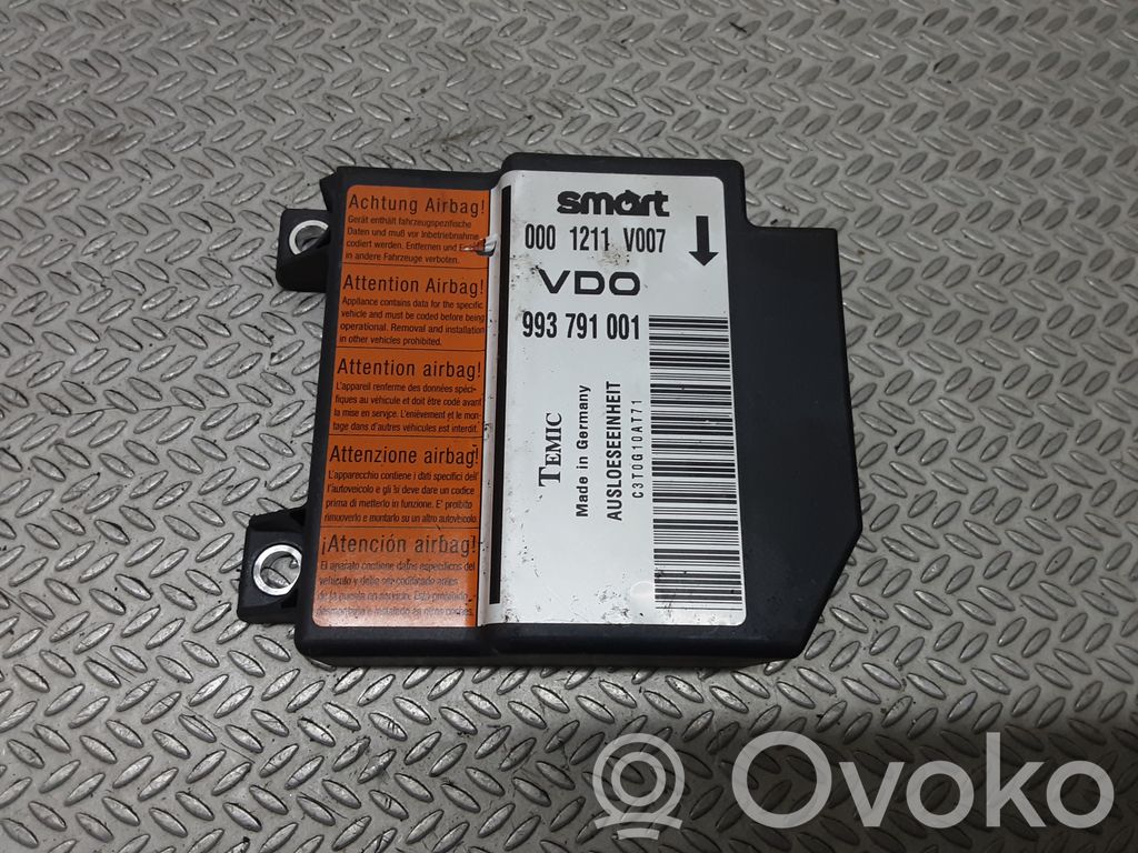 Smart ForTwo I Airbag control unit/module 