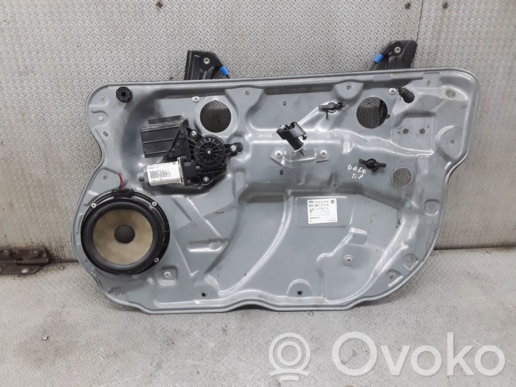 Volkswagen Polo IV 9N3 Macara ușă față cu motor