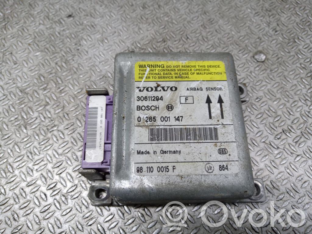 Volvo S40, V40 Airbag control unit/module 