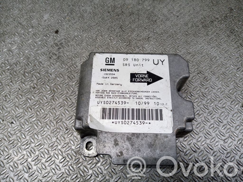 Opel Astra G Airbag control unit/module 