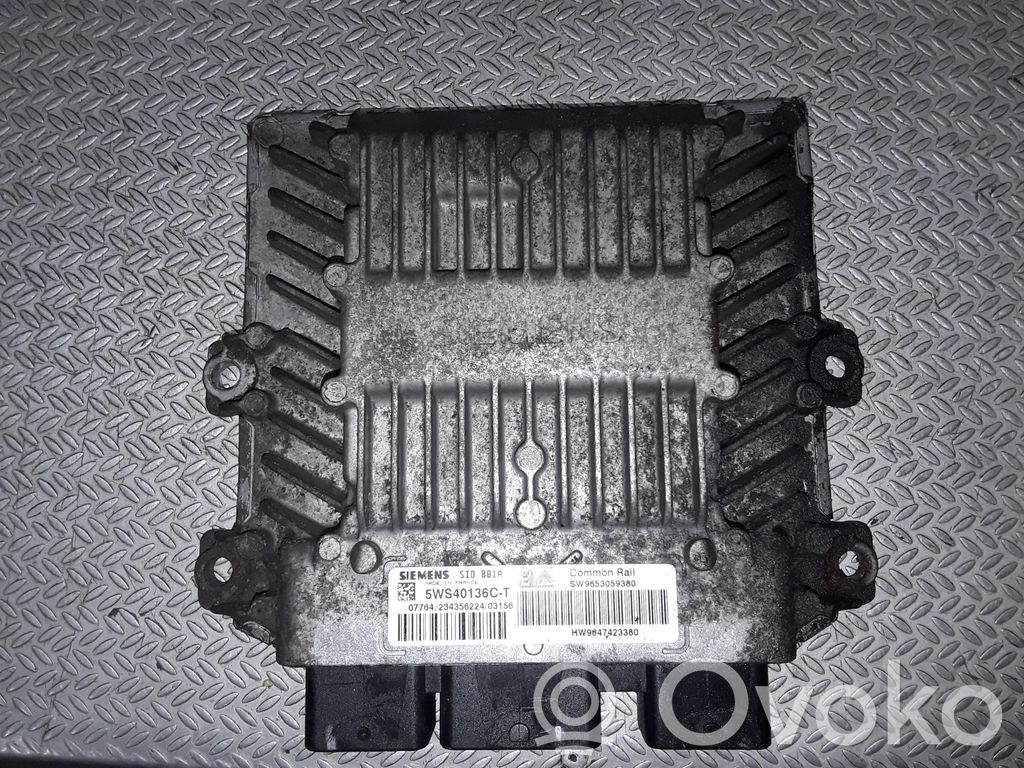 Engine control unit/module   SW9653059380