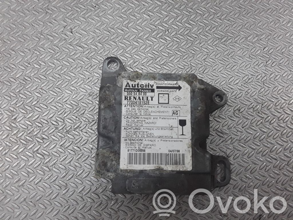 Renault Megane I Airbag control unit/module 