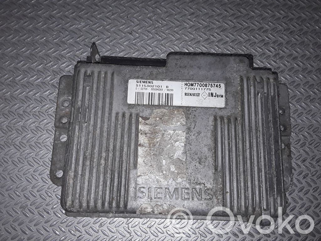 Unidad de control/módulo del motor   7700875745,S115302101