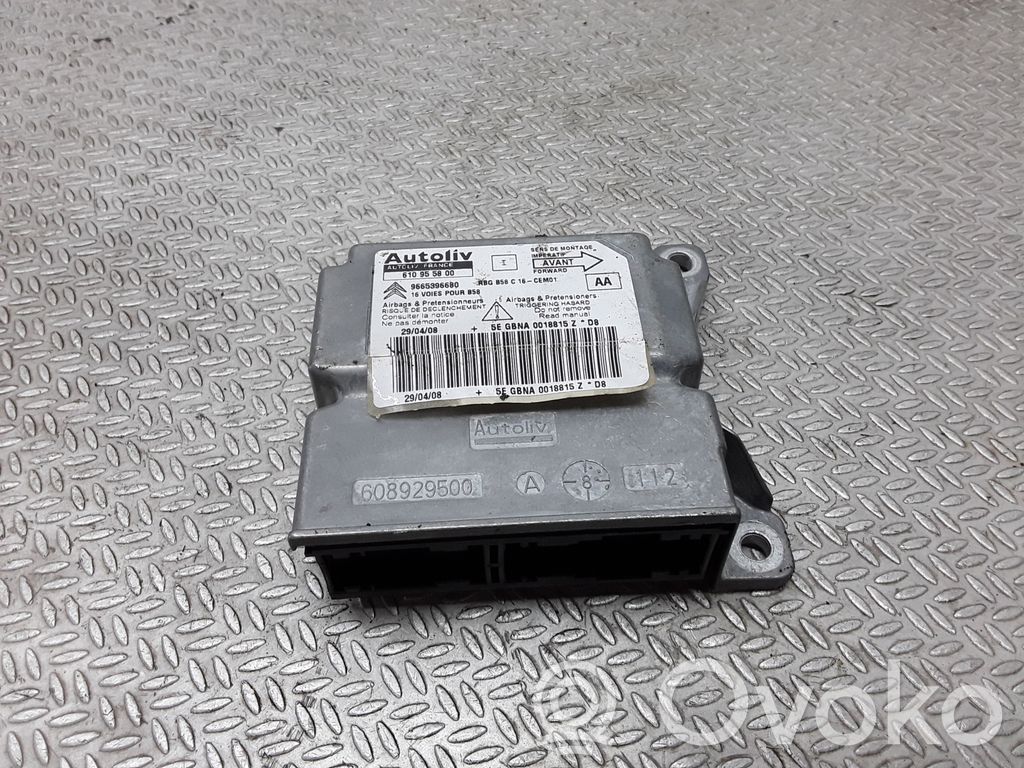Unitate/modul de comandă airbaguri   9665396680