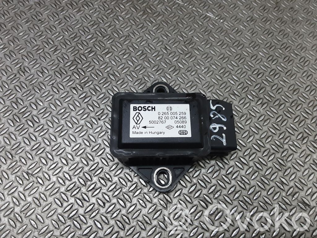 Sensore di imbardata accelerazione ESP   0265005259,8200074266