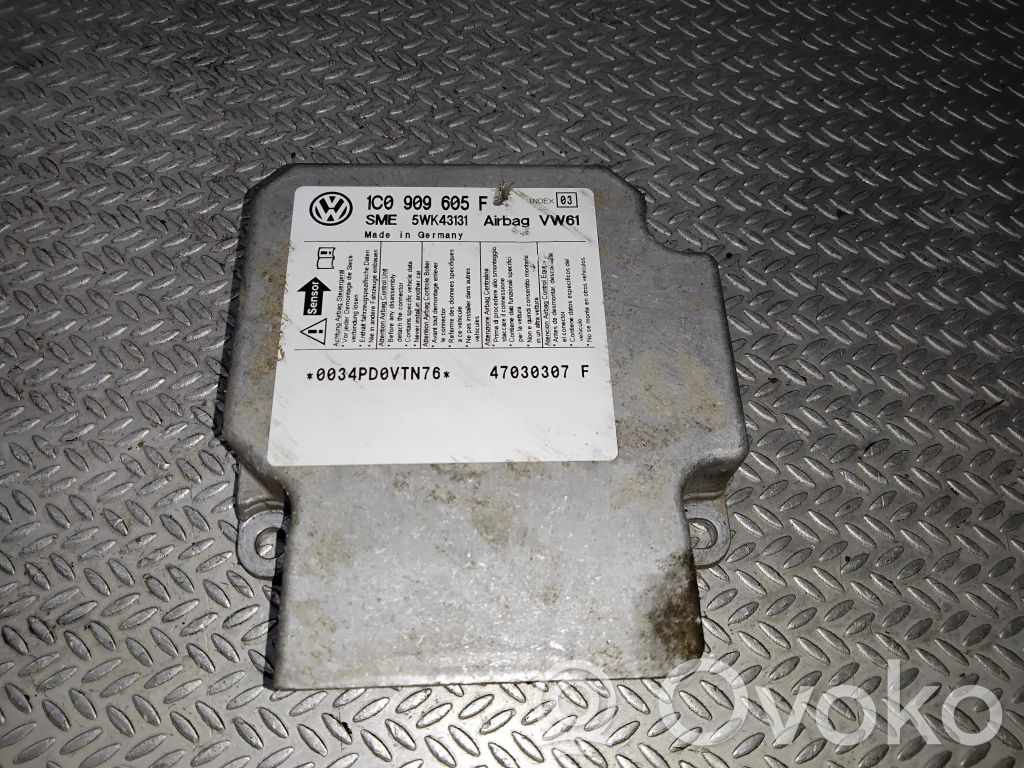 Airbagsteuergerät   1C0909605F,5WK43131