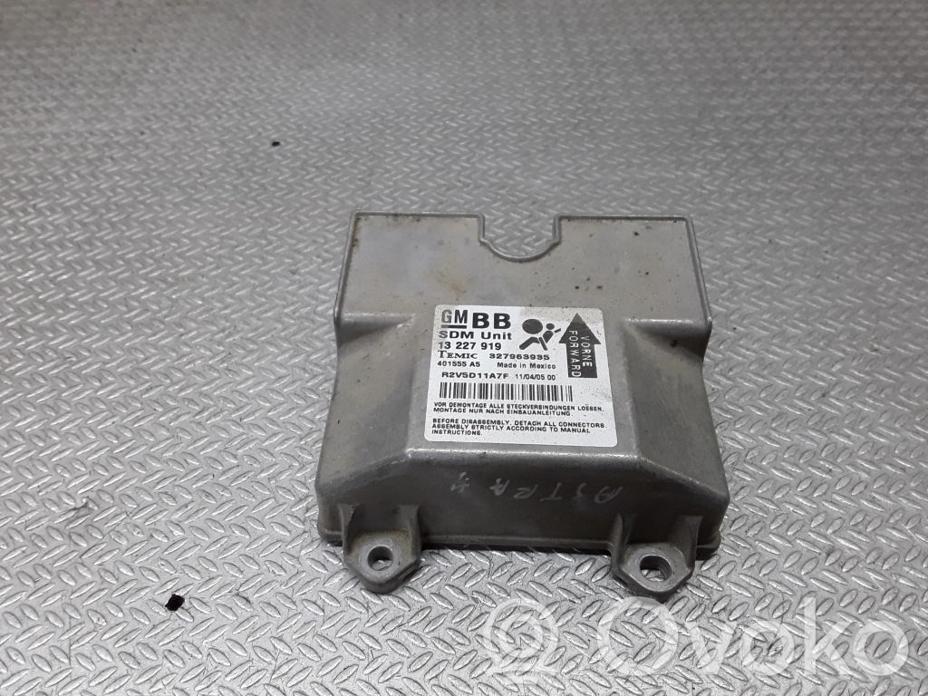 Opel Astra H Module de contrôle airbag 