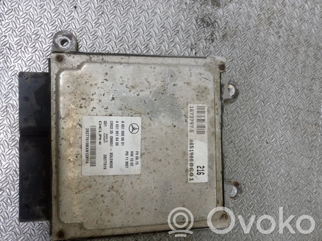 Moottorin ohjainlaite/moduuli   A6519000601