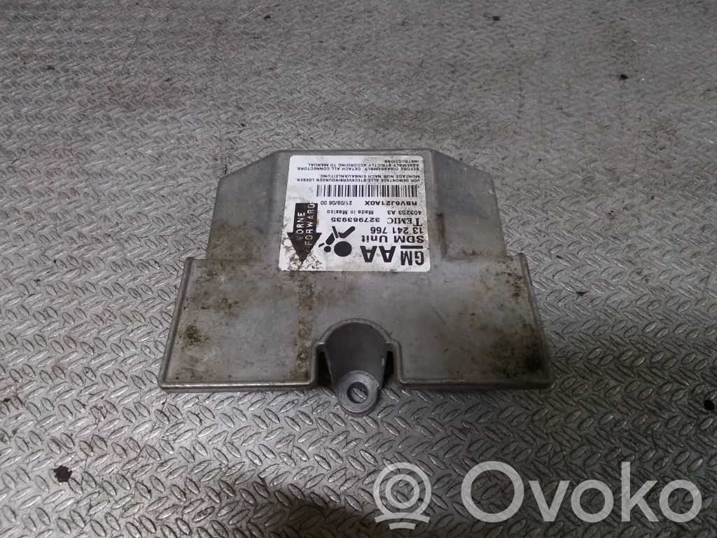 Opel Zafira B Centralina/modulo airbag