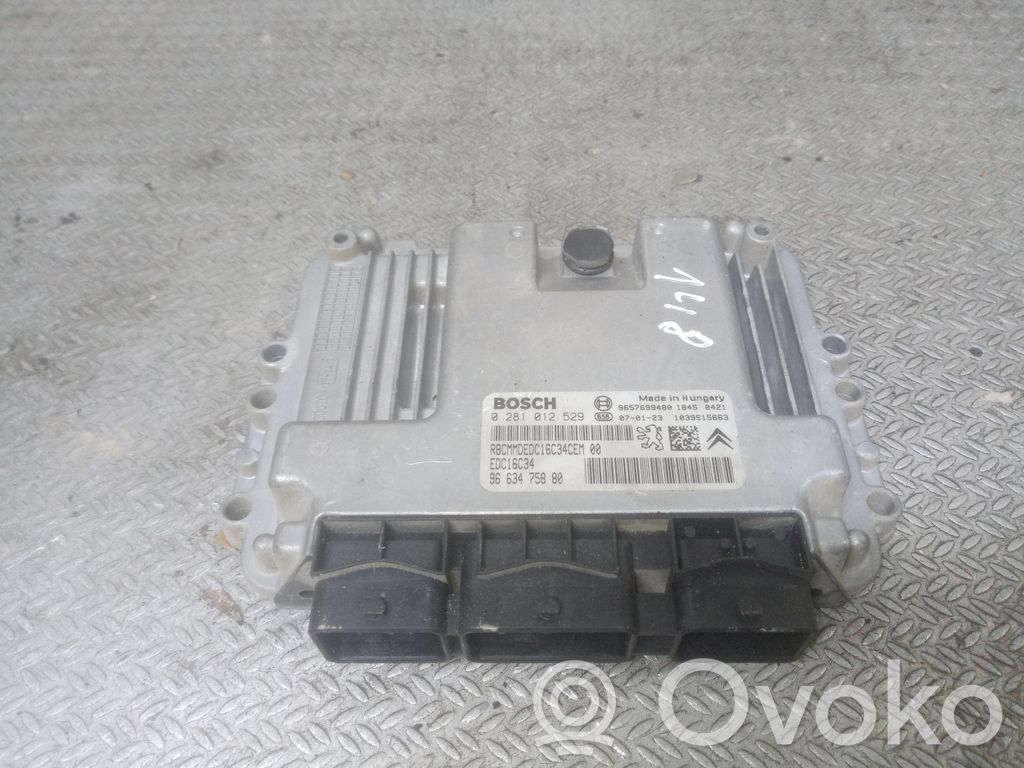 Centralina/modulo del motore   9663475880,0281012529