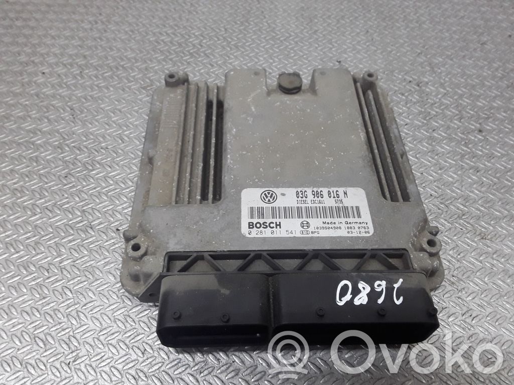 Unidad de control/módulo del motor   03G906016N,0281011541