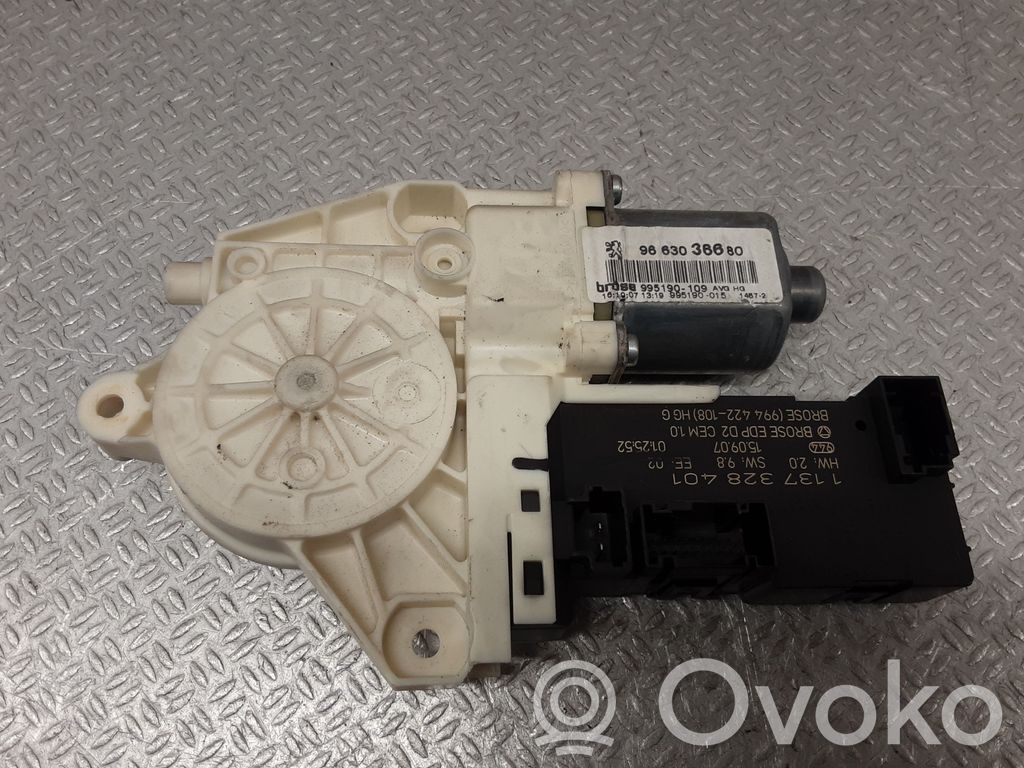 Peugeot 407 Silnik regulatora szyby drzwi przednich 