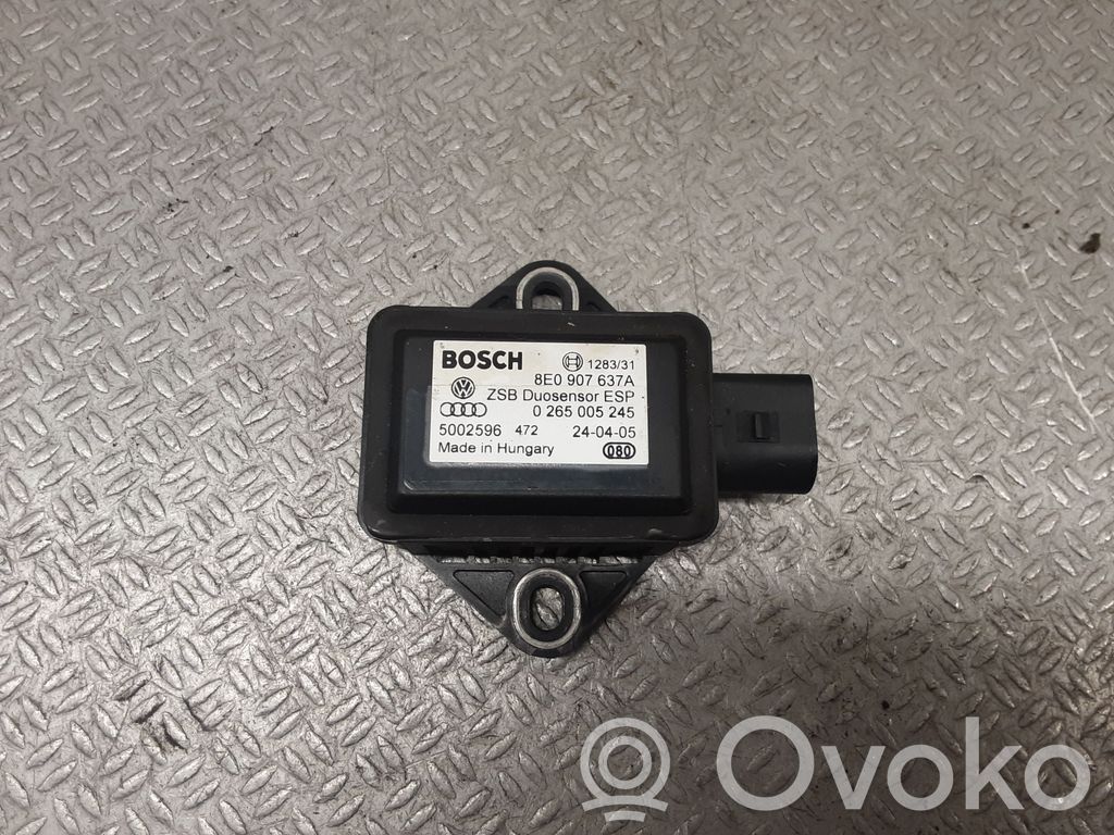 ESP acceleration yaw rate sensor   8E0907637A,0265005245