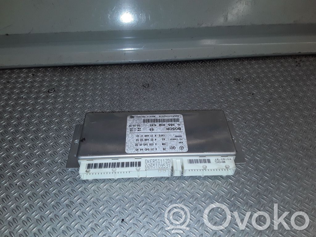 ESP (stability system) control unit   A2115404445,0265109531