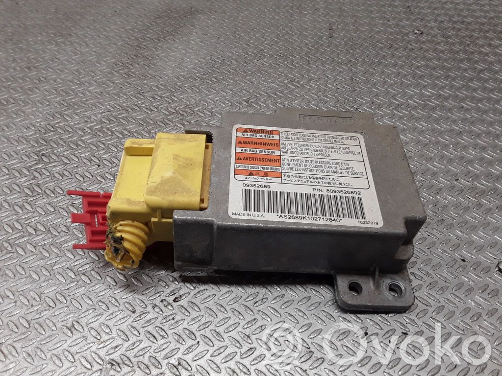 Centralina/modulo airbag   8093526892