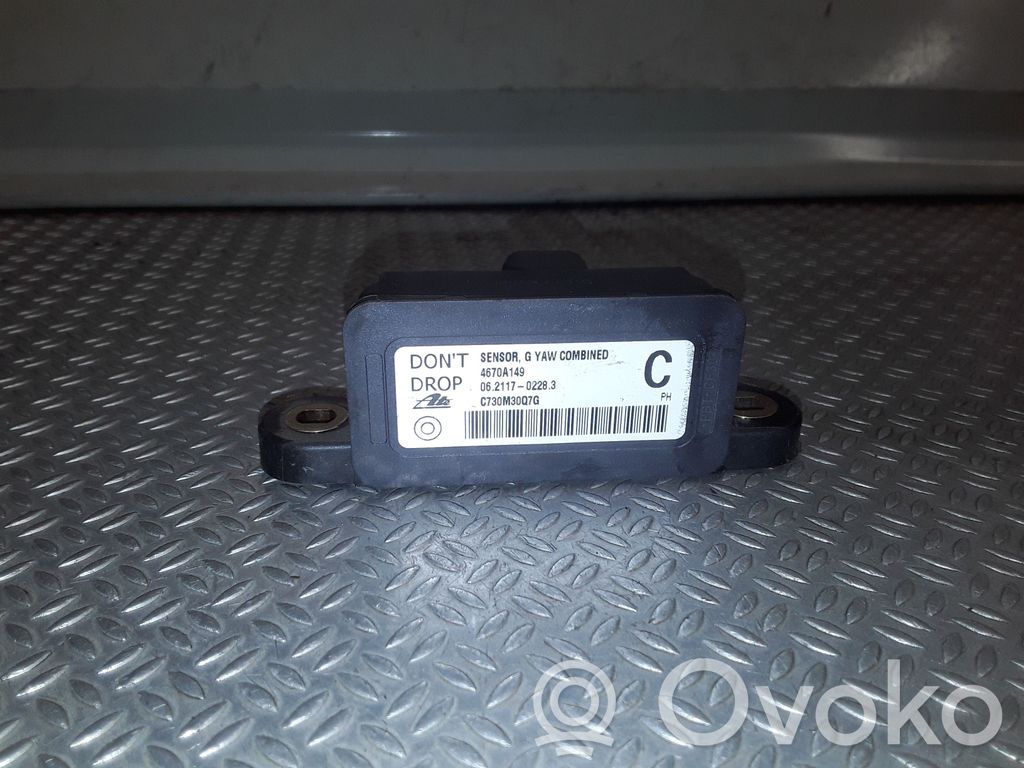 Capteur de vitesse de lacet d'accélération ESP   4670A149