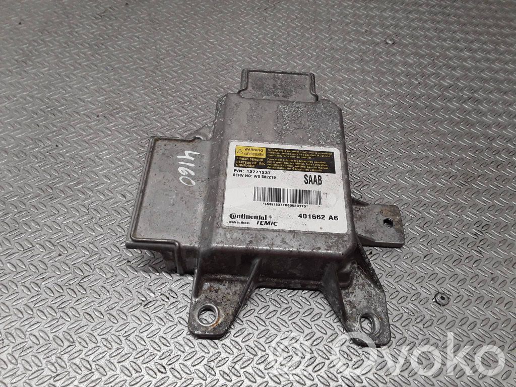 Turvatyynyn ohjainlaite/moduuli   12771237,W0582219,401662A6