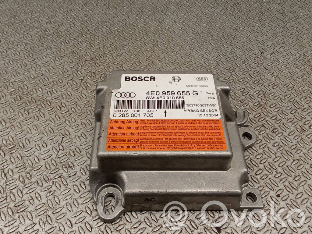 Sterownik / Moduł Airbag   4E0959655G,4E0910655