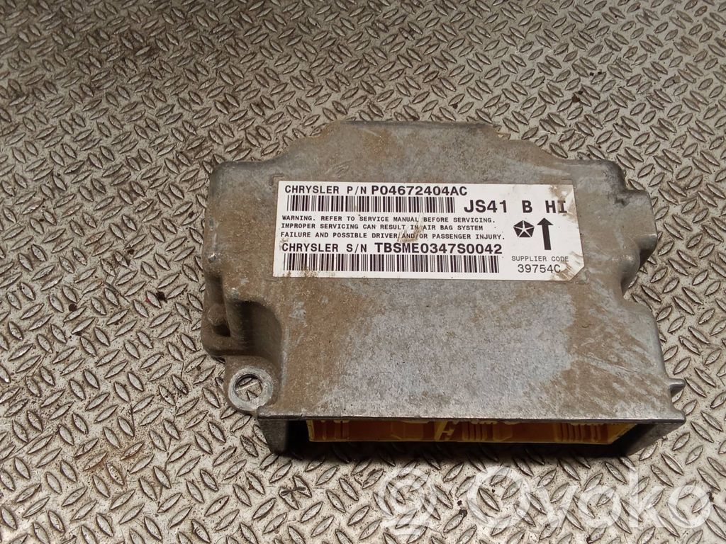 Chrysler Sebring (JS) Airbag control unit/module 