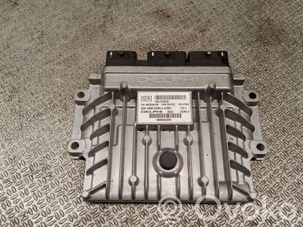 Unidad de control/módulo del motor   9663548180,9665843280