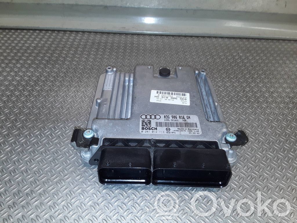 Unidad de control/módulo del motor   03G906016GN,0281012113