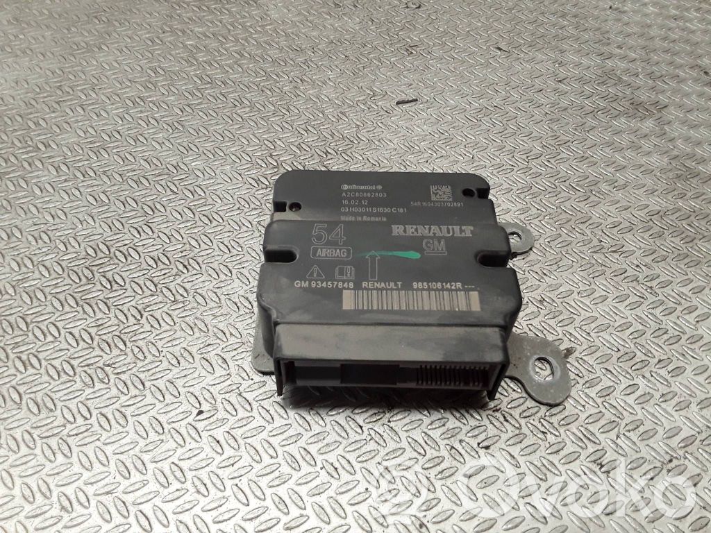 Turvatyynyn ohjainlaite/moduuli   A2C80862803,93457848,985106142R