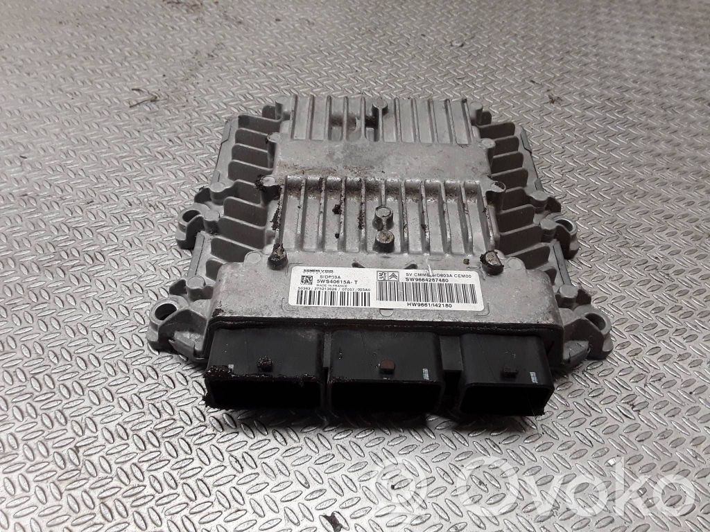 Unidad de control/módulo del motor   9664287480,5WS40615AT,9661642180
