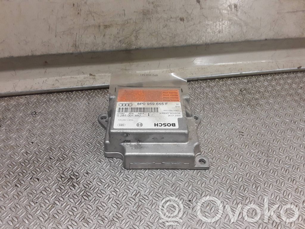 Unitate/modul de comandă airbaguri   8P0959655F,0285001482