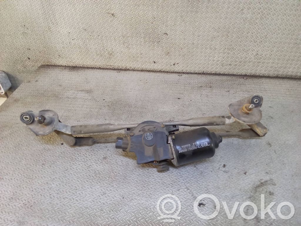 Toyota Corolla Verso E120 E121 Tiranti e motorino del tergicristallo anteriore 