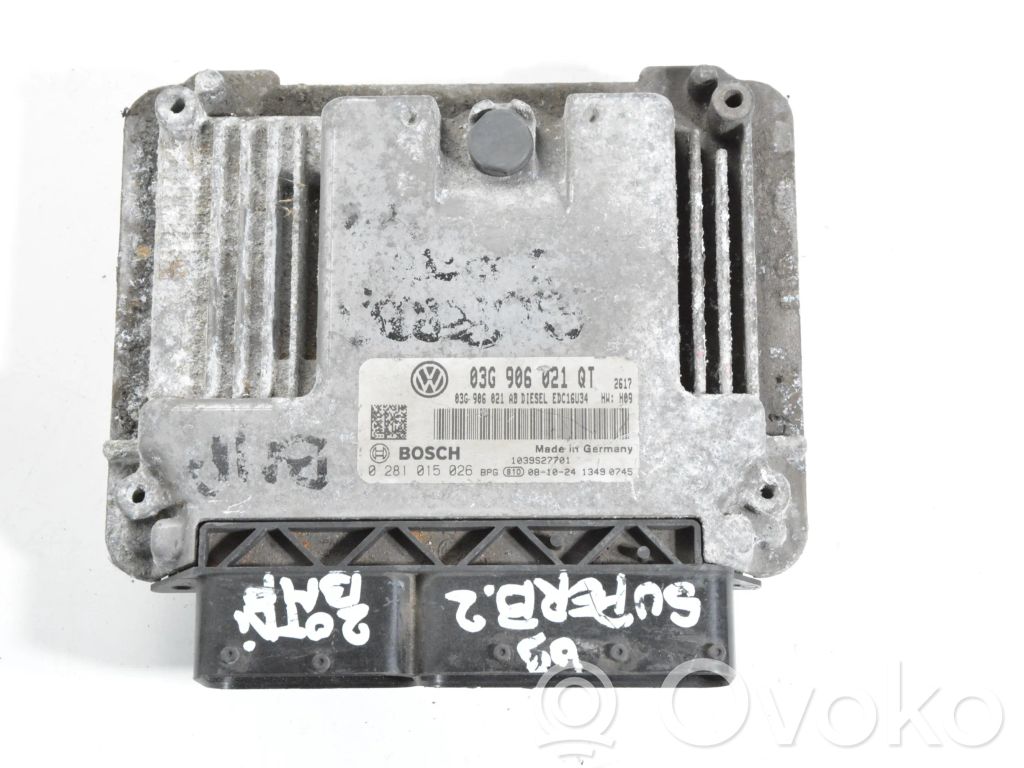 Skoda Superb B6 (3T) Unitate control motor/modul ECU 