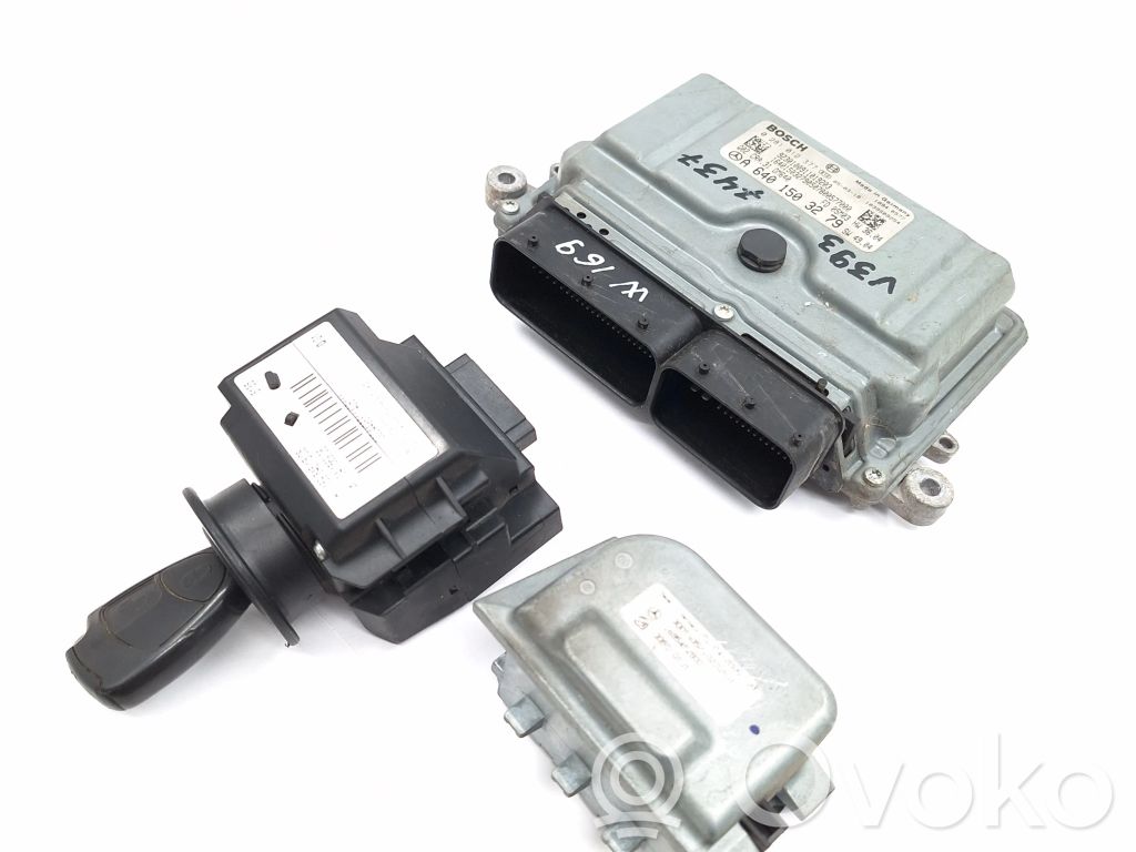 Mercedes-Benz A W169 Komputer / Sterownik ECU i komplet kluczy 