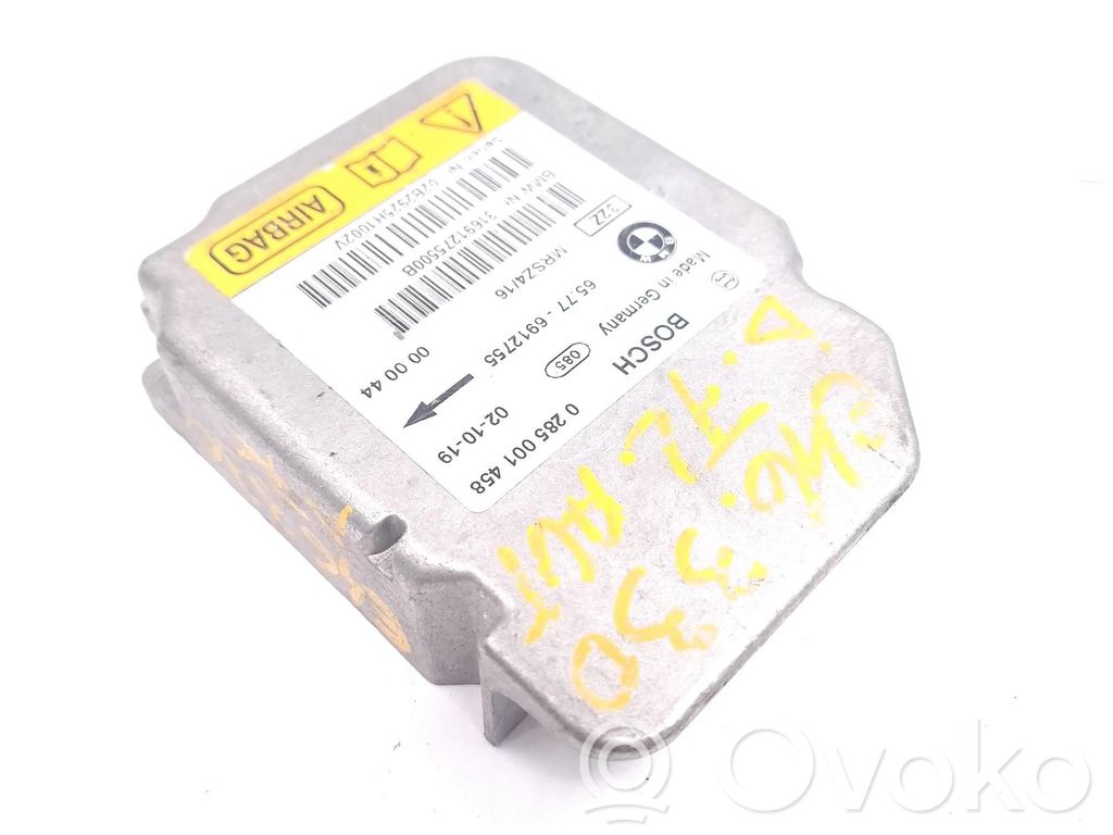 Airbag control unit/module   6912755,65776912755,0285001458,000044,02B2925H1002V,31691275500B,KBCQ136297,MRSZ416