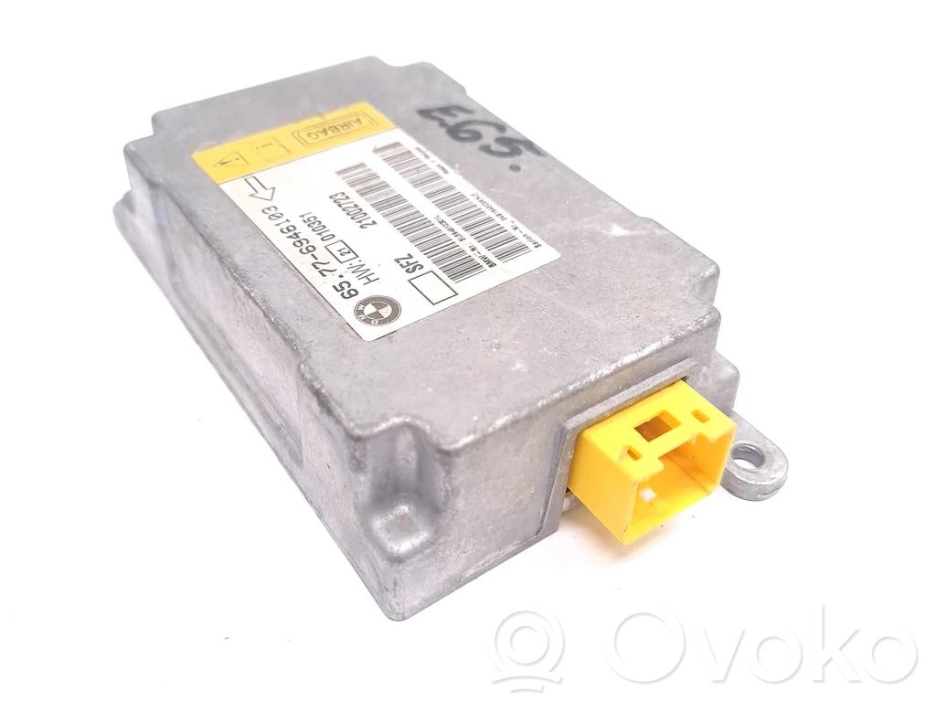 BMW 7 E65 E66 Unitate/modul de comandă airbaguri 