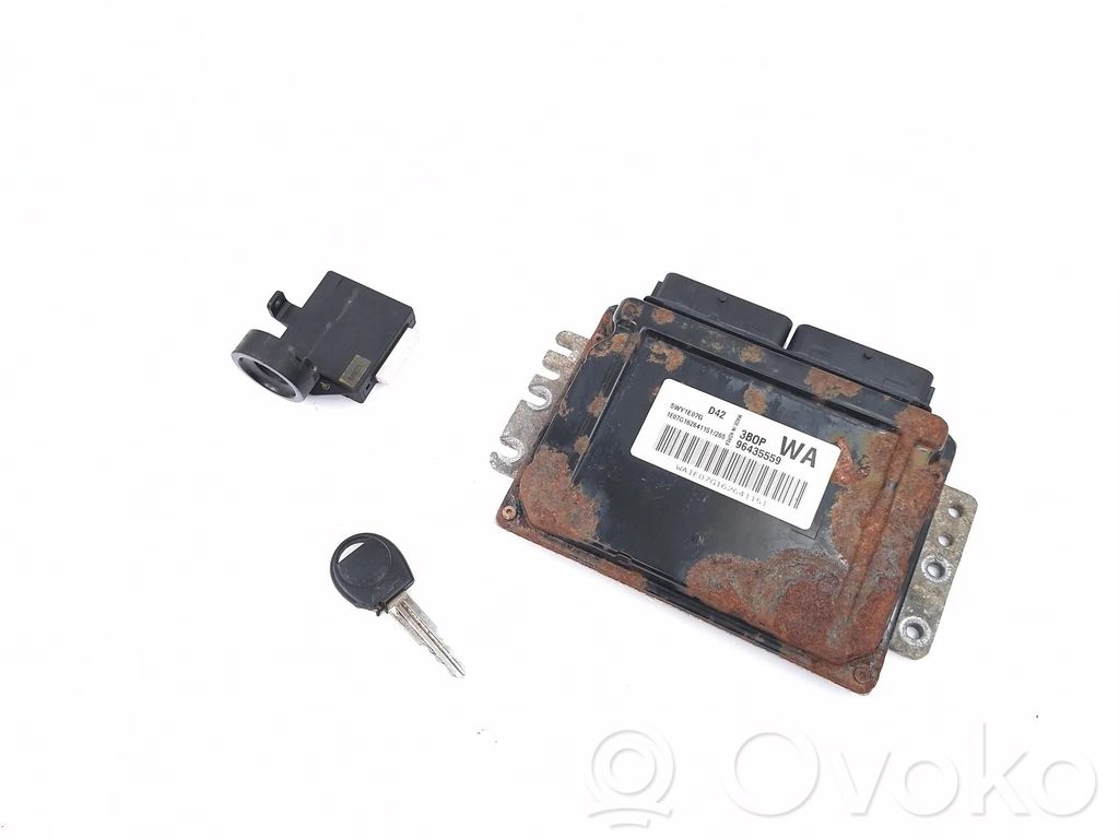 Chevrolet Aveo Komputer / Sterownik ECU i komplet kluczy 