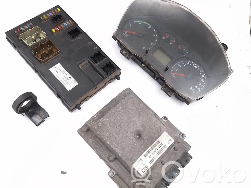 Ford Transit Juego de cerradura y set ECU del motor 