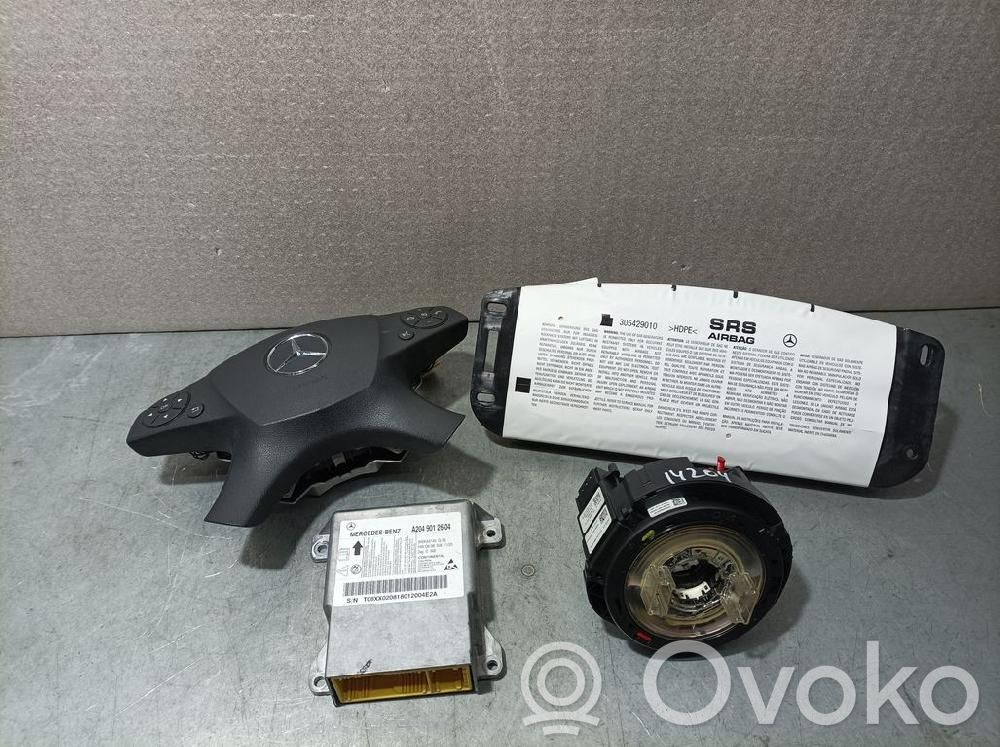 Mercedes-Benz C W204 Airbag set with panel 