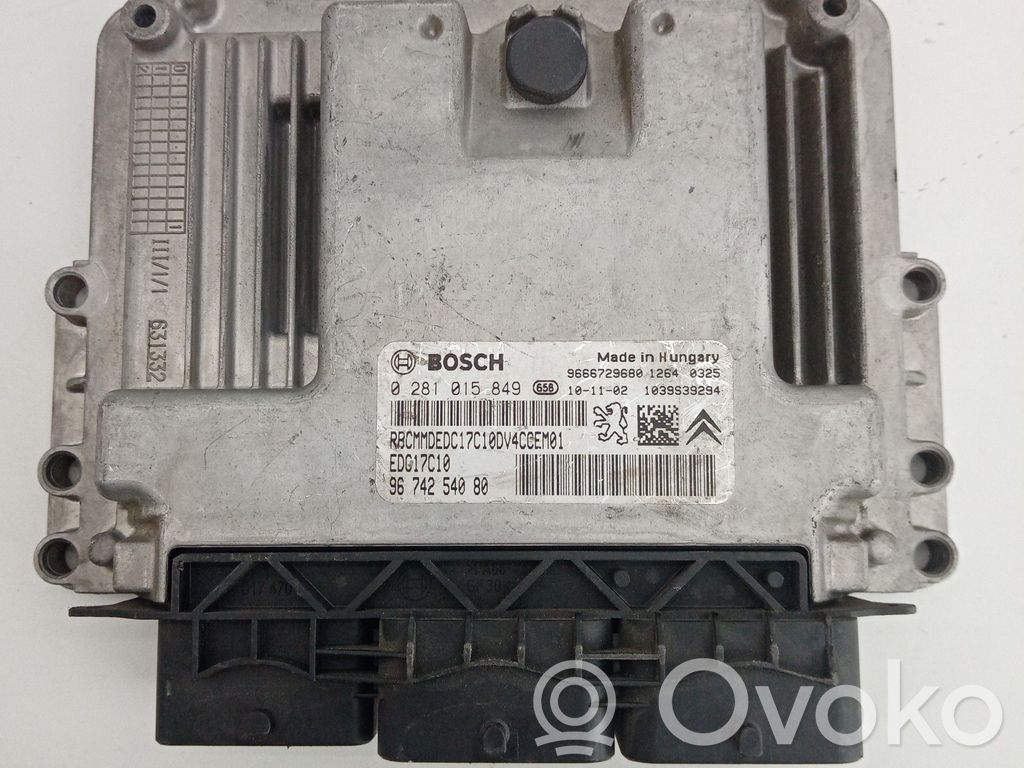Engine control unit/module   0281015849,EDC17C109674254080