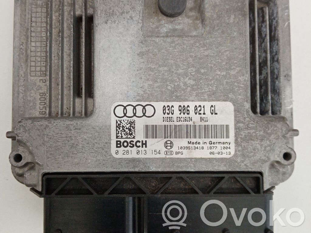 Engine control unit/module   03G906021,0281013154,BOSCH