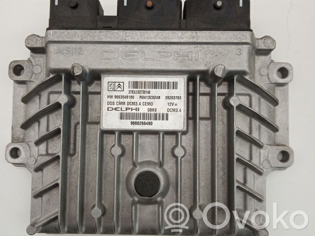 Engine control unit/module   9663548180,08K9DCM34,9666266480