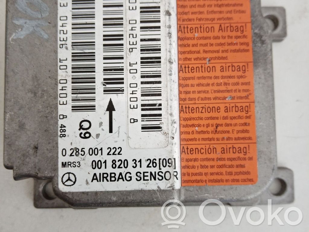 Mercedes-Benz A W168 Gaisa spilvenu vadības bloks 