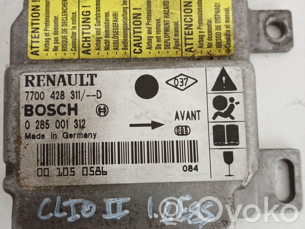 Renault Clio II Airbag control unit/module 