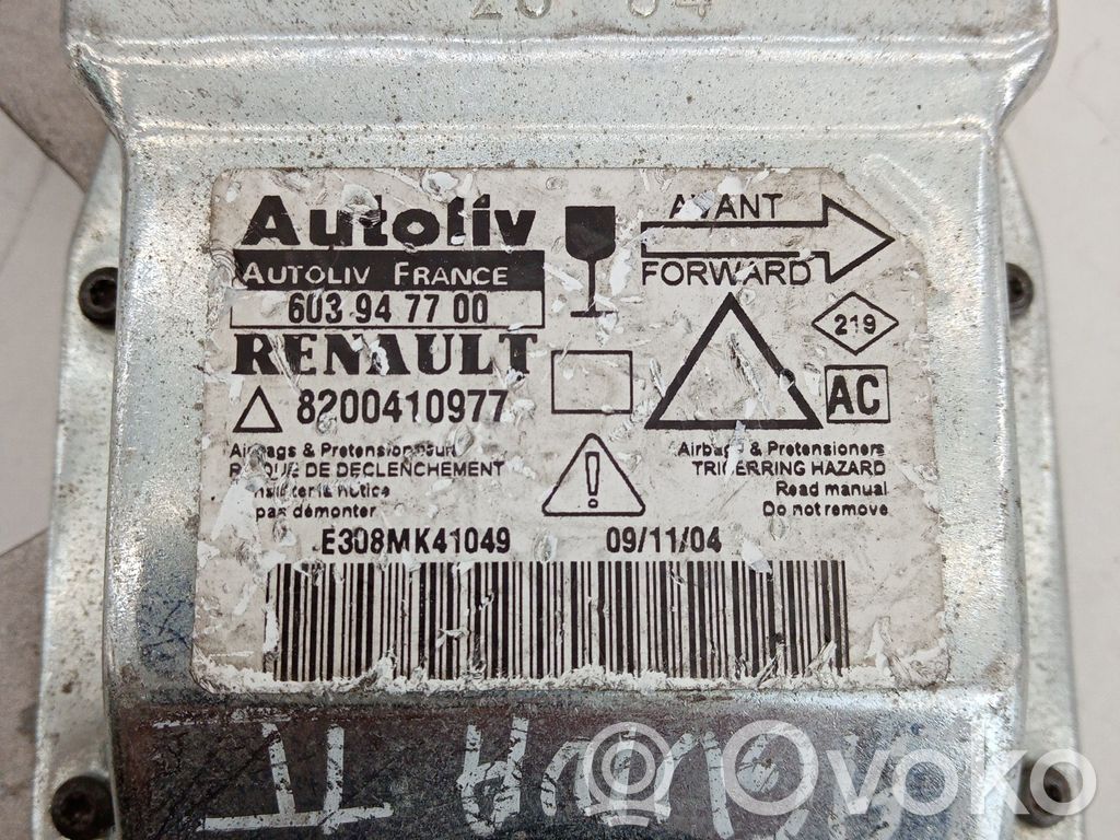 Renault Laguna I Centralina/modulo airbag 