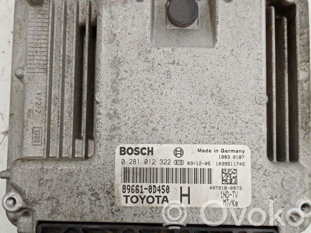 Engine control unit/module   0281012322,896610D450,BOSCH