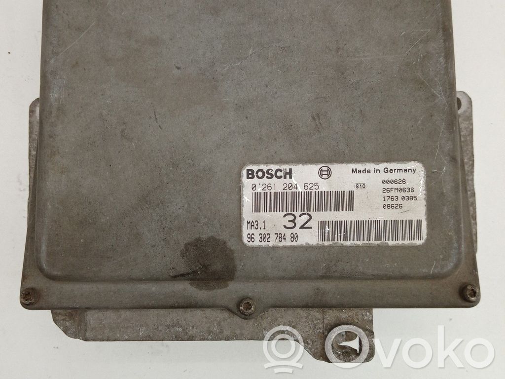 Engine control unit/module   0261204625,20FM0636,9630278480,BOSCH