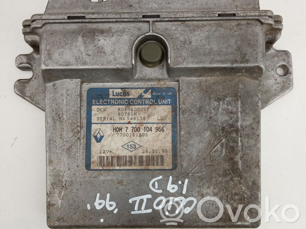 Engine control unit/module   HOM7700104956,7700111205,LUCAS,R04080009F