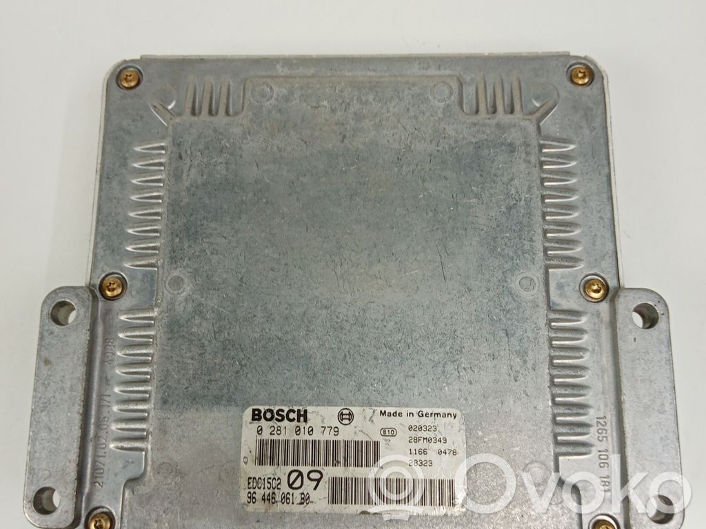 Sterownik / Moduł ECU   0281010779,9644606180BOSCH,EDC15C2