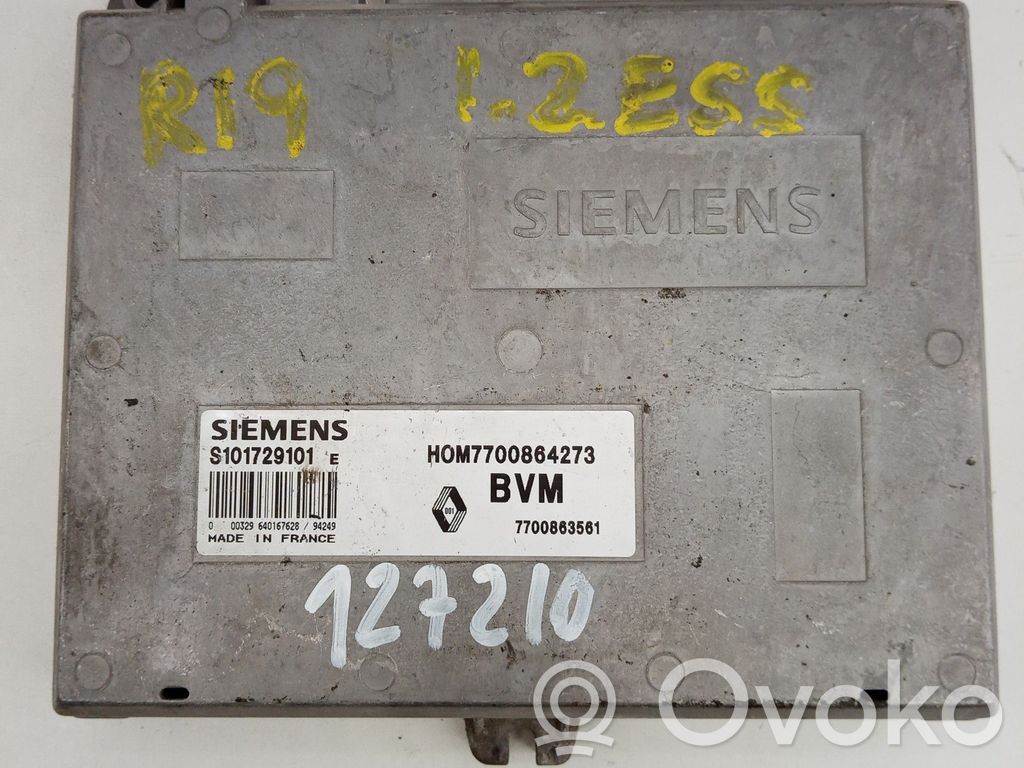 Engine control unit/module   S101729101,7700863561BVM,HOM7700864273,SIEMENS