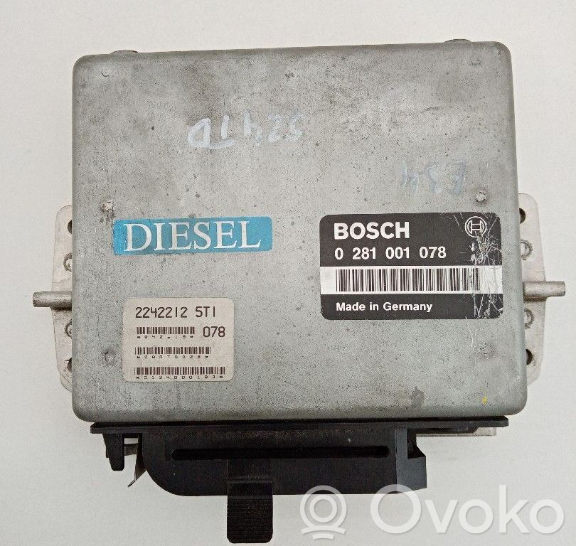 Unidad de control/módulo del motor   0281001078,BOSCH
